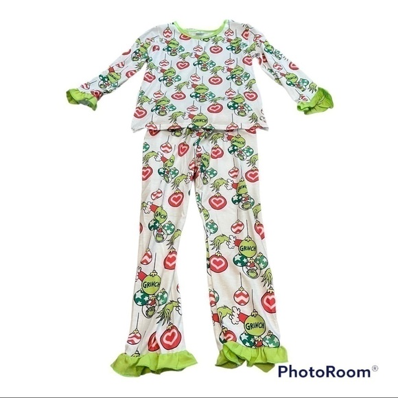 GRINCH Christmas girl pajamas set - Picture 1 of 8